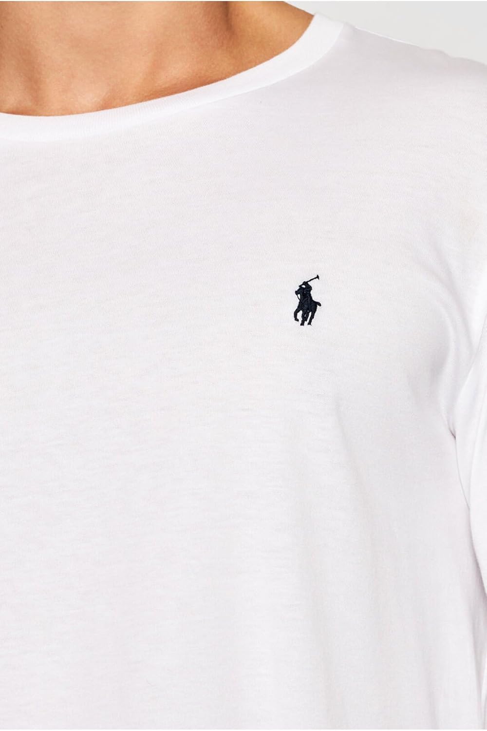 POLO RALPH LAUREN Herren Rundhalsausschnitt T-Shirt (1er Pack) XL-XXL 004 Weiss, XL-XXL 004 Wei&amp;