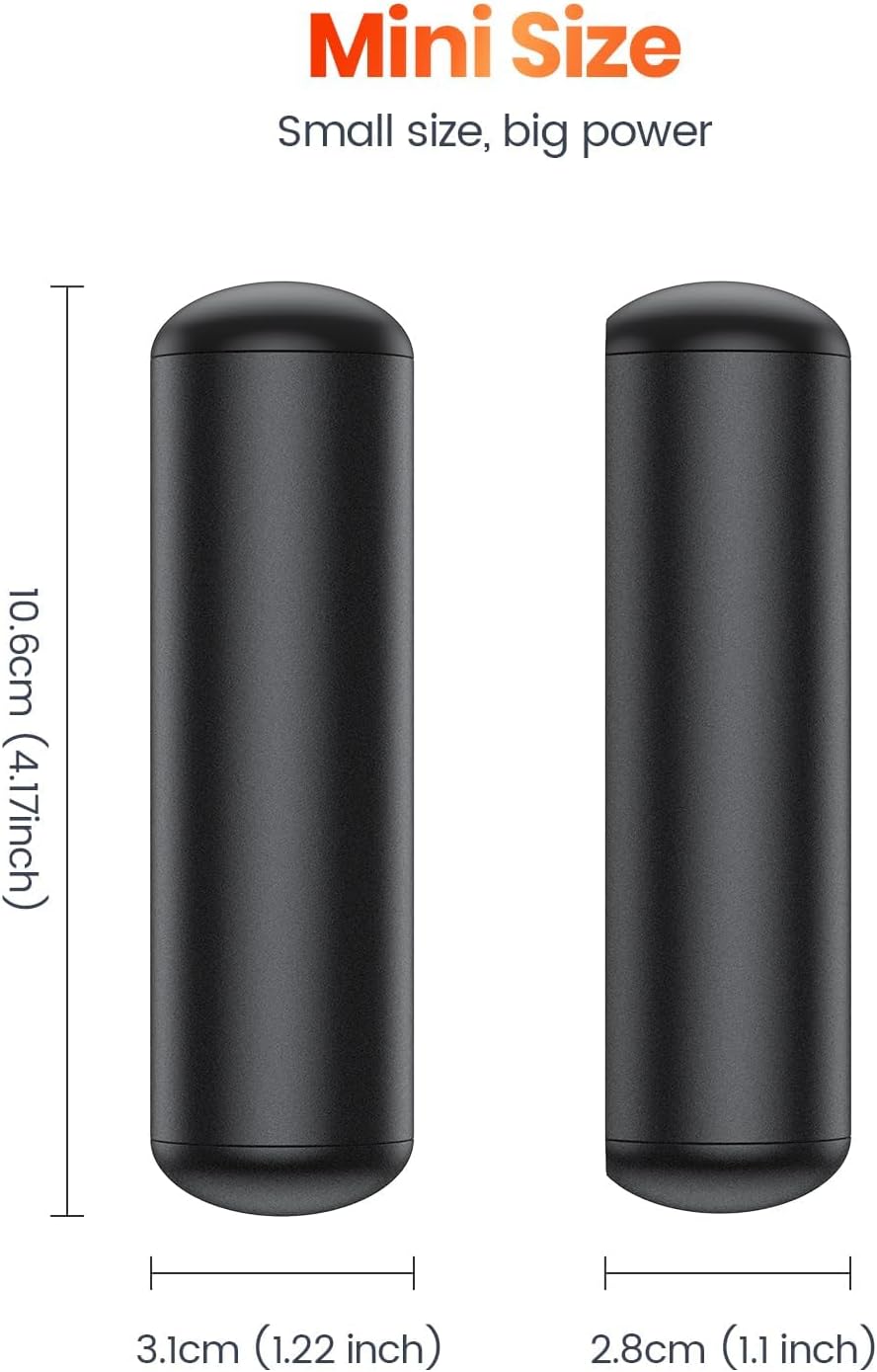 Warmco Magnetische Handwärmer elektrisch 2 Stück, 10000 mAh Handwärmer wiederverwendbar Heizung Trag