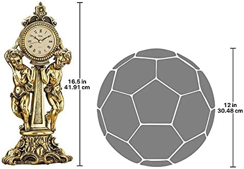 Design Toscano Amboise, Kaminuhr mit Cherubinen