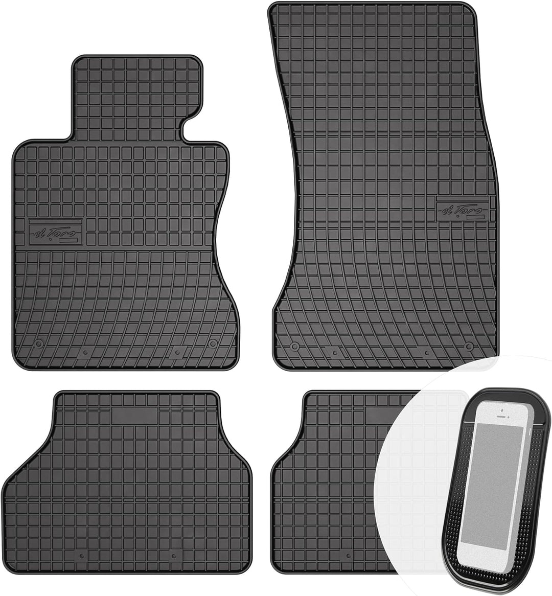 Gummimatten Auto Fussmatten Gummi Automatten Passgenau 4-teilig Set - passend für BMW 5er 5 E60 E61