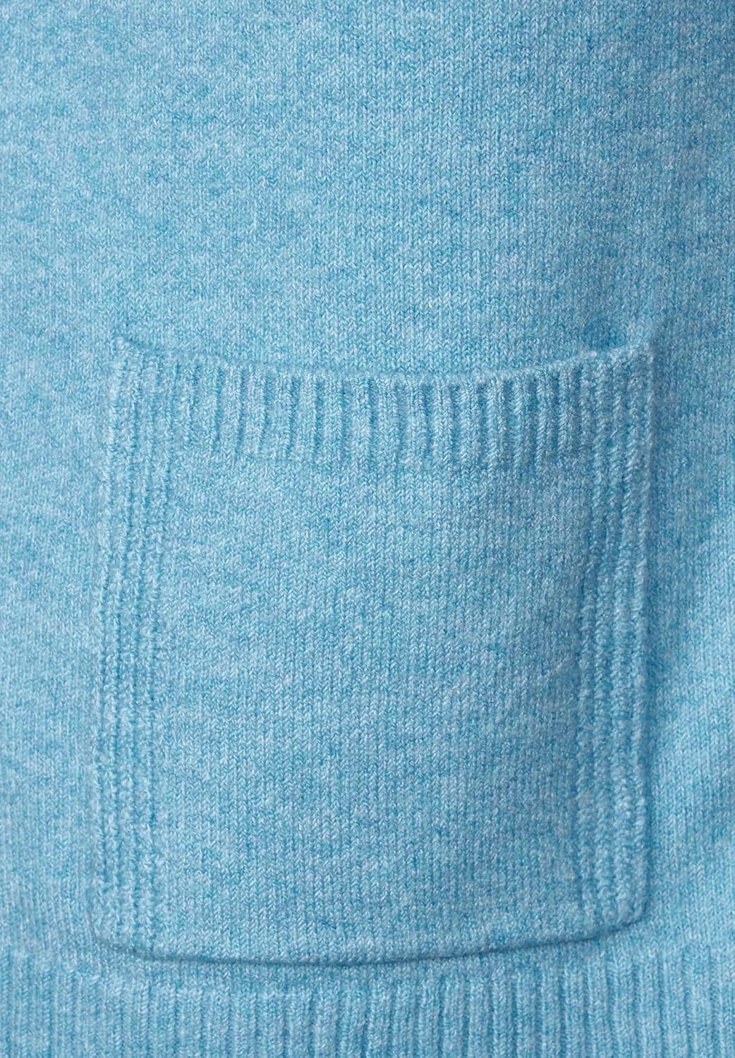 Street One Damen Cardigan mit Taschen 44 Light Aquamarine Blue Mel., 44 Light Aquamarine Blue Mel.