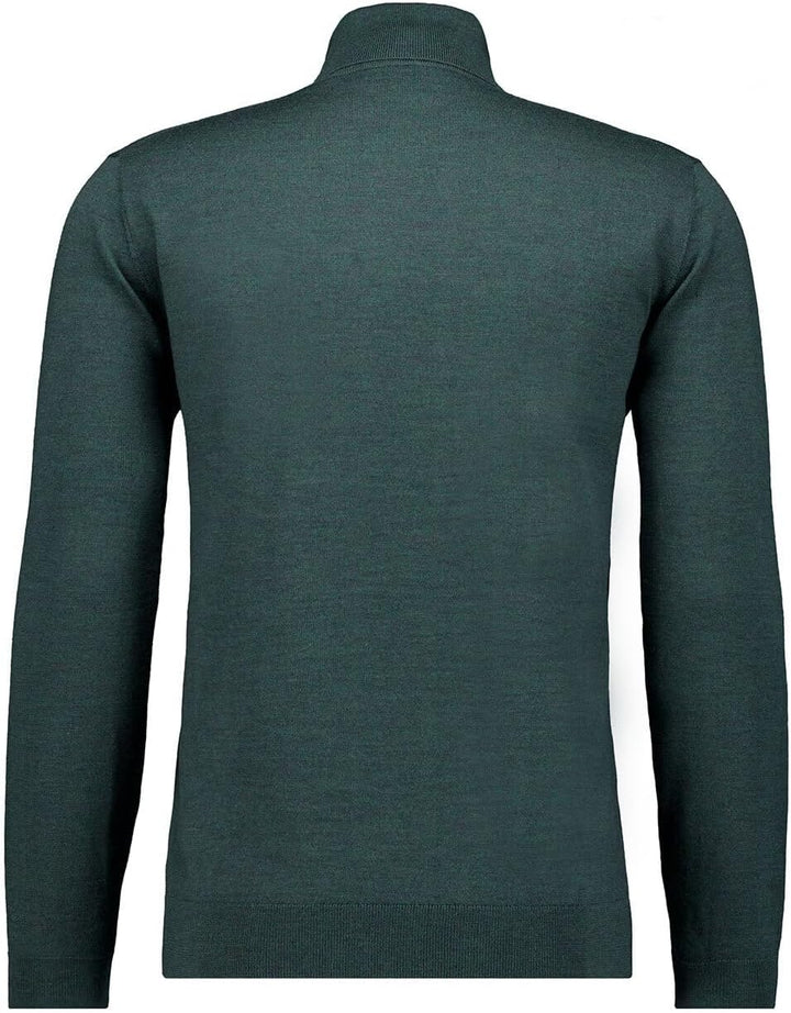 RAGMAN Herren Merino-Pullover Rollkragen S Dunkelgrün-035, S Dunkelgrün-035