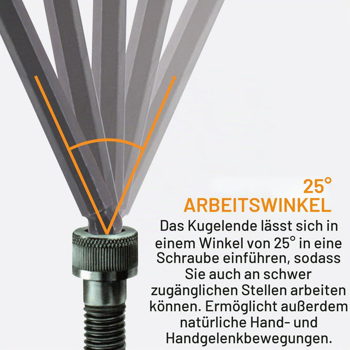 Bondhus 10999 Kugelkopf Winkelschlüssel Satz 9-teilig 1.5~ 2~ 2.5~ 3~ 4~ 5~ 6~ 8~ 10mm, 1.5~ 2~ 2.5~