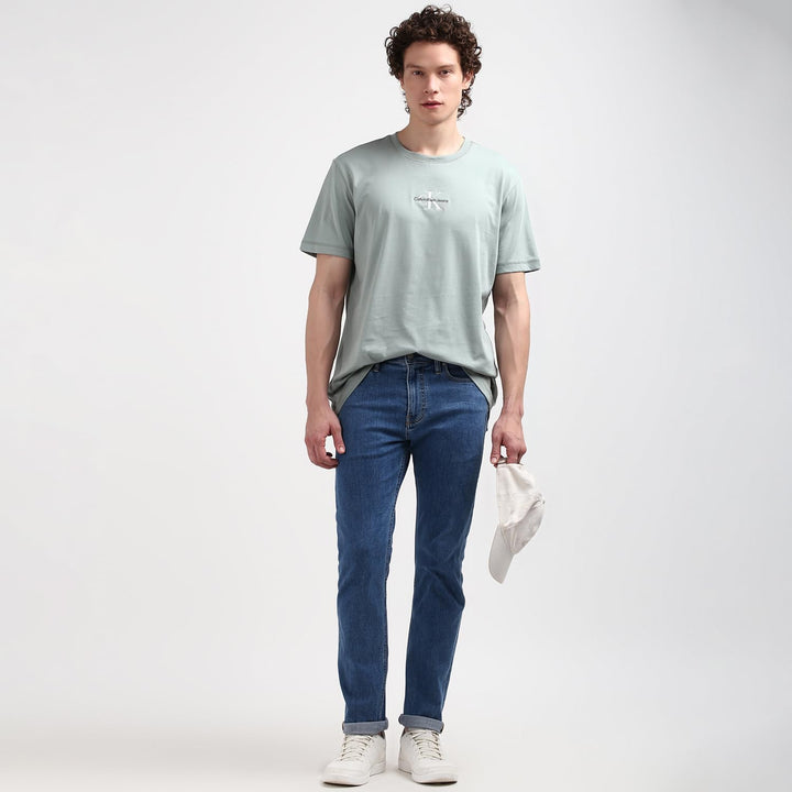 Calvin Klein Herren S/S Crew Neck T-Shirt XXS Grau (Slate Gray), XXS Grau (Slate Gray)