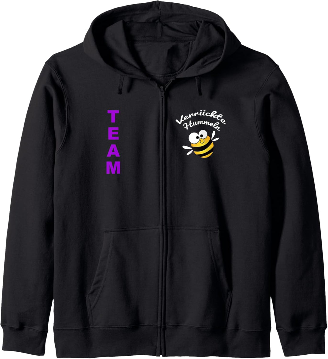 Team verrückte Hummeln Kapuzenjacke