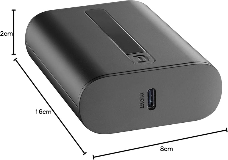 Cellularline | Tragbare Ladegeräte | Extra kompaktes tragbares Ladegerät 10000Mha - USB-C Power Deli