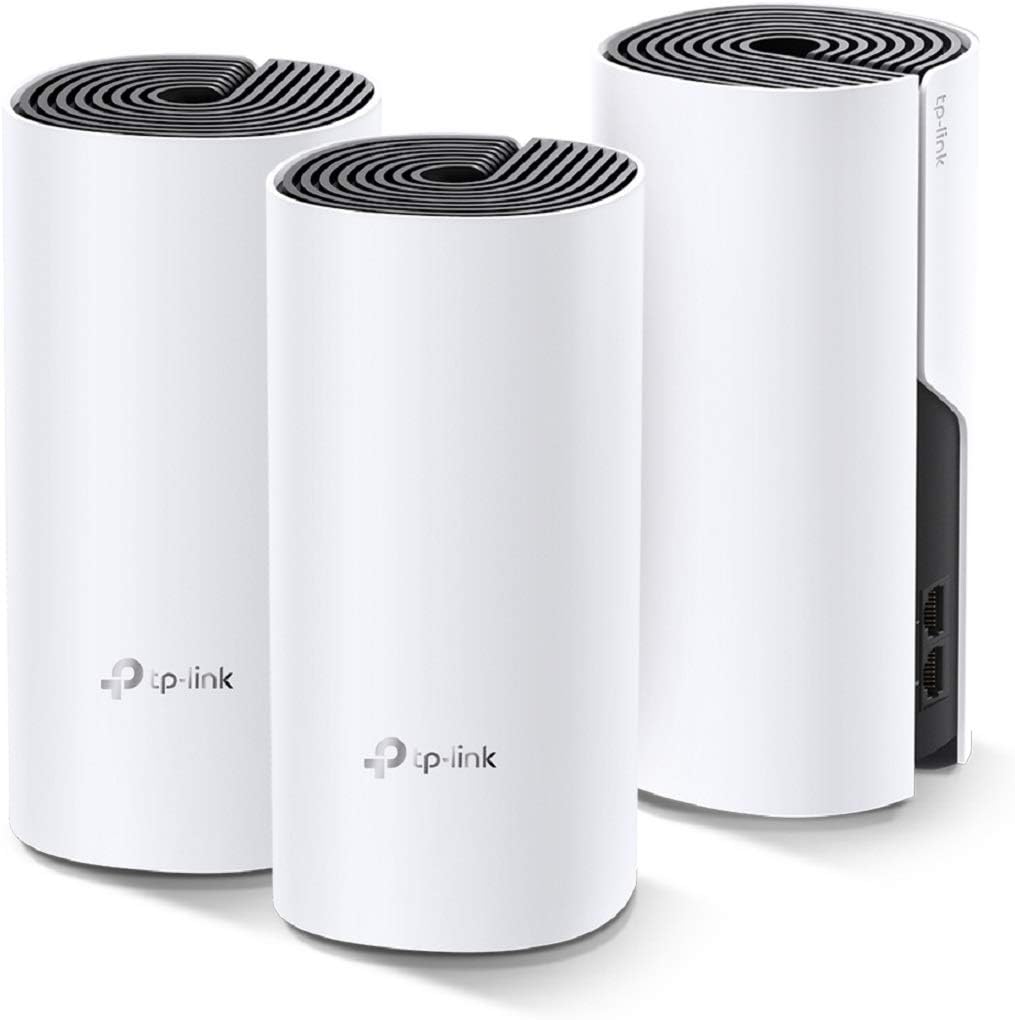 TP-Link Deco M4 Mesh WLAN Set (3er Pack), AC1200 Dual Band Router & Repeater (bis zu 370m², 6X Gigab