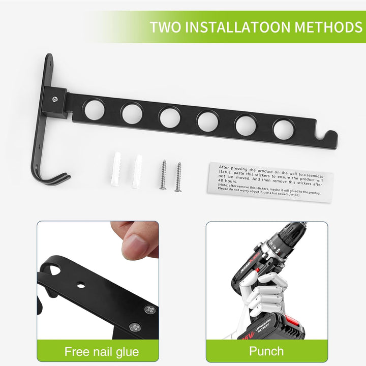 Kleiderhaken klappbar, Wand Kleiderständer Wandhaken Klapphaken Aluminium für Balkon Badezimmer Wasc