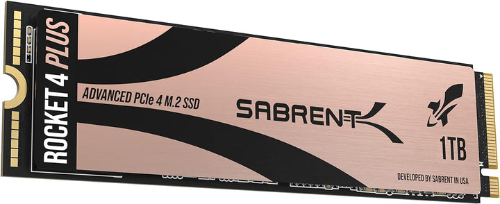 Sabrent M.2 NVMe SSD 1TB Gen 4, Internes Solid State 7000 MB/s Lesen, PCIe 4.0 intern Festplatte Für