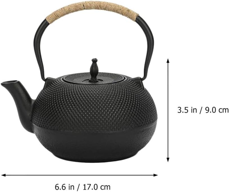 Hemoton 0. 9L Gusseisen Wasserkessel Japanische Teekanne Asiatische Wasserkocher Induktion Teekocher