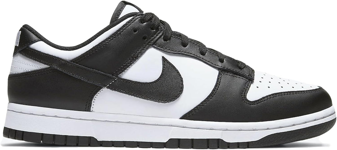 Nike Herren Dunk Low Retro Basketballschuh 38.5 EU Weiss Schwarz und Weiss, 38.5 EU Wei&#xDF; Schwar