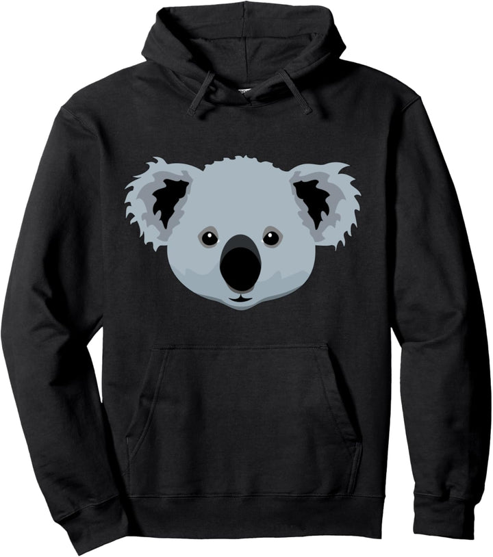 Koala Gesicht für Kinder, Damen, Koalabär Nachthemd, Panda Pullover Hoodie