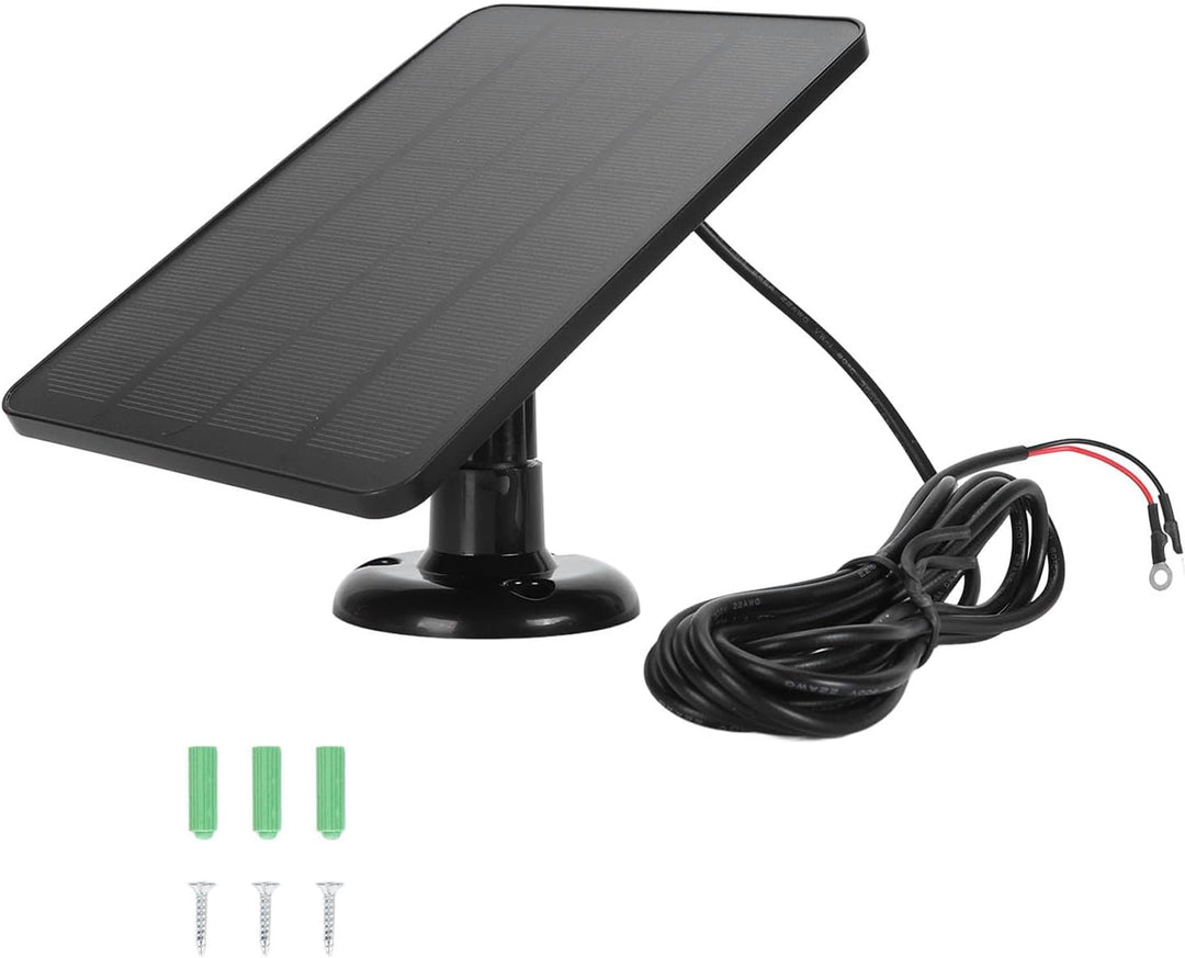JTLB Solarpanel-Kamera-Ladegerät, 10 W Video-Türklingel-Solarpanel-Ladegerät Nest Türklingel 2K-Kame