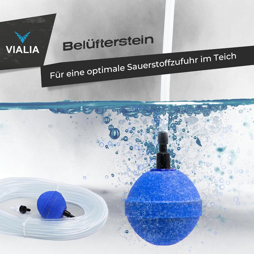 Eisfreihalter Gartenteich Komplettset 9601 | mit 2W Belüftungspumpe & 40cm Styropor Schwimmkörper |