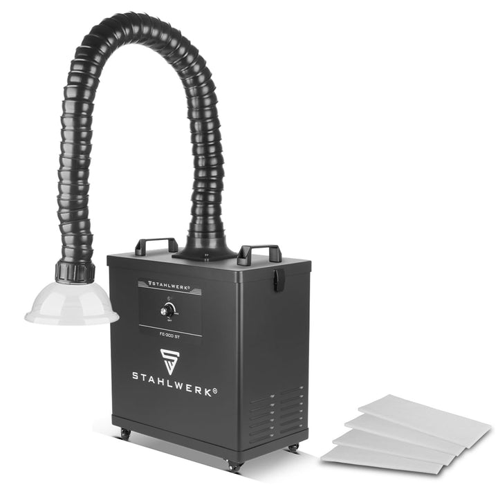 STAHLWERK Rauchabsaugung – 300 Watt starke Absauganlage FE-300 ST mit 3-fach-Filter, sicherer Raucha