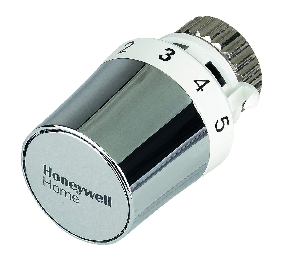 Honeywell Home Thermostat-Heizkörperkopf Thera-5 – M30 x 1,5, Chromdesign, Flüssigkeitssensor, Keine