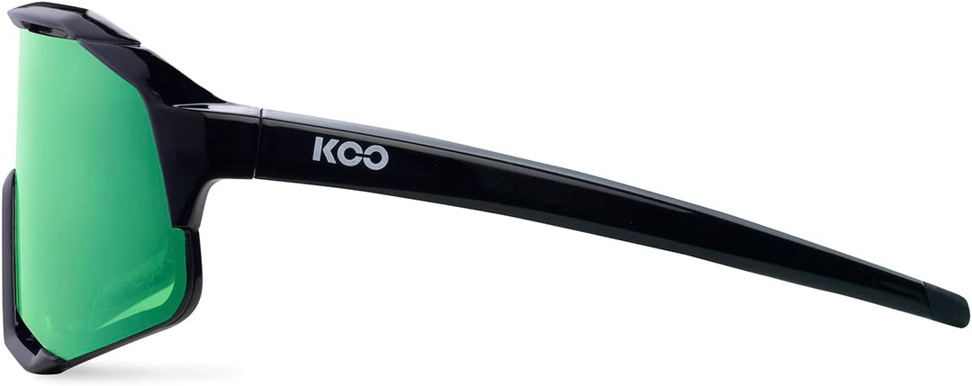 KOO Demos Sunglasses I Performance Eyewear for Road, MTB Cyclists & Cyclocross Sports Schwarz / Grün