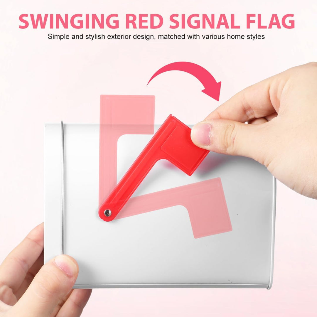 Gadpiparty Zinnplattenspeicherbox für DIY Weihnachtsbriefkasten mit Signalflaggen Dekorative Aufbewa