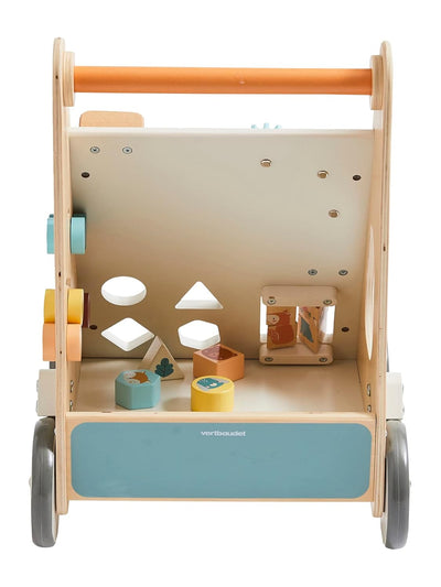 Vertbaudet VERTBAUDETActivity-Lauflernwagen mit Bremsen, Holz FSC®weiss Einheitsgrösse Weiss, Einhei