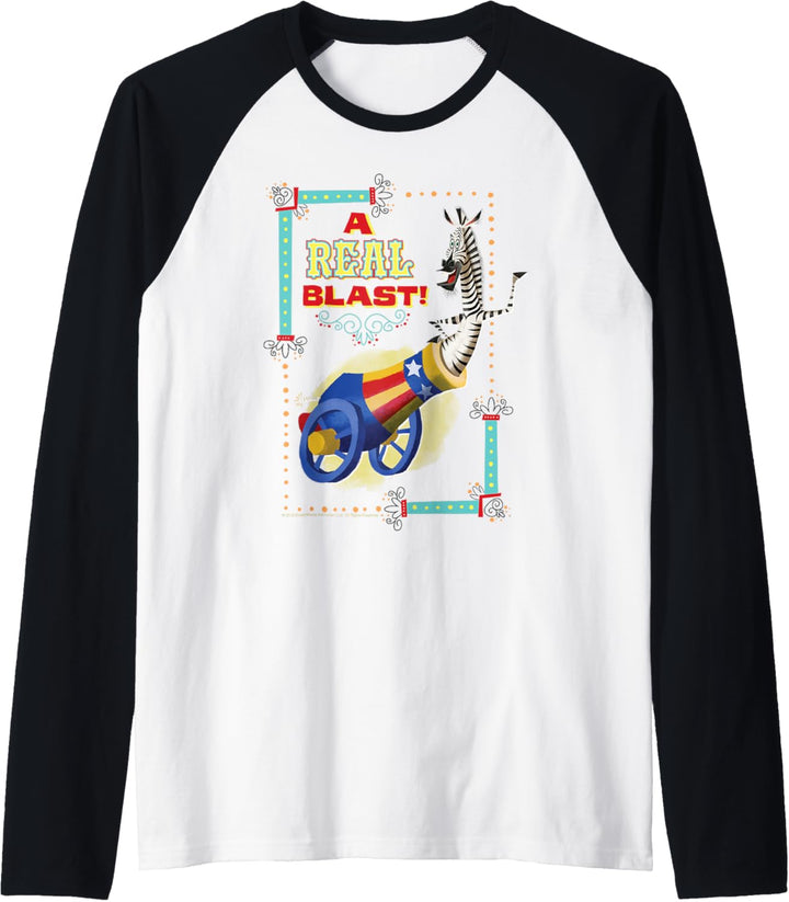 Madagascar Marty A Real Blast Text Poster Raglan