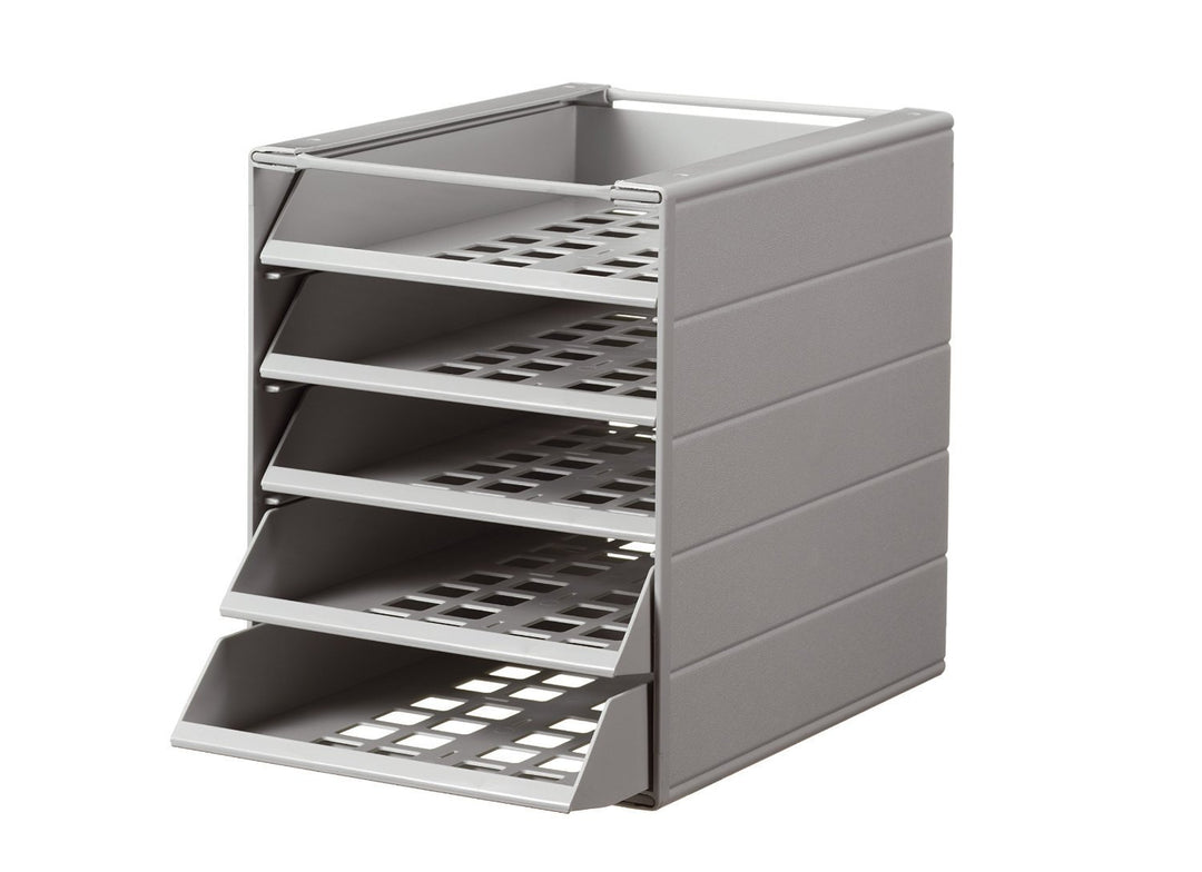 Durable Schubladenbox Idealbox Basic 5, 1 Stück, grau, 1712003050 5 Schubladen, 5 Schubladen