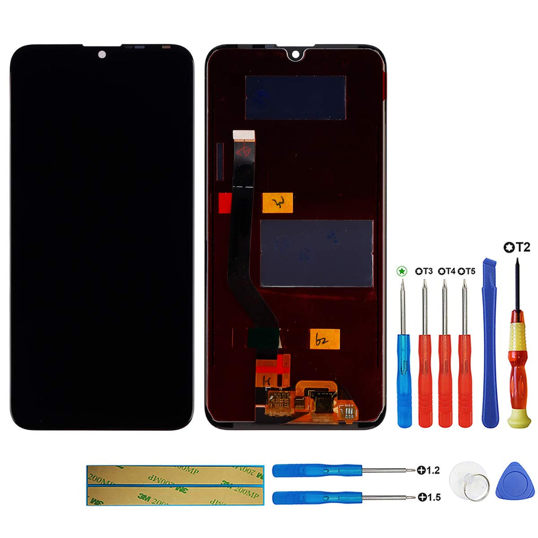 SWARK LCD Display Compatible with Huawei Y7 (2019) DUB-LX1 (Schwarz Ohne Rahmen) LCD Display Touchsc
