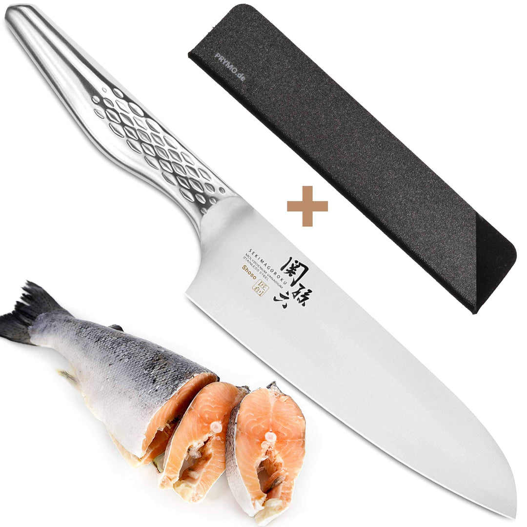 KAI Seki Magoroku Shoso Santoku 16,5 cm mit Klingenschutz 04) Santoku 16cm, 04) Santoku 16cm