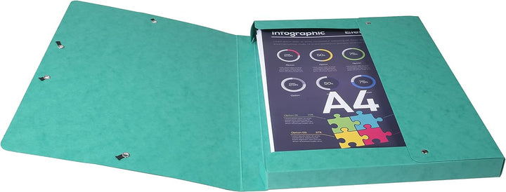 Exacompta 50300E 8er Pack Premium Sammelboxen aufgebaut mit Gummizug 25 mm breit aus extra starkem C