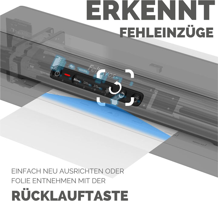 Fellowes Laminiergerät Amaris A3 - für Büro/Schule/Zuhause - nur 1 Minute Aufwärmzeit - für Heisslam