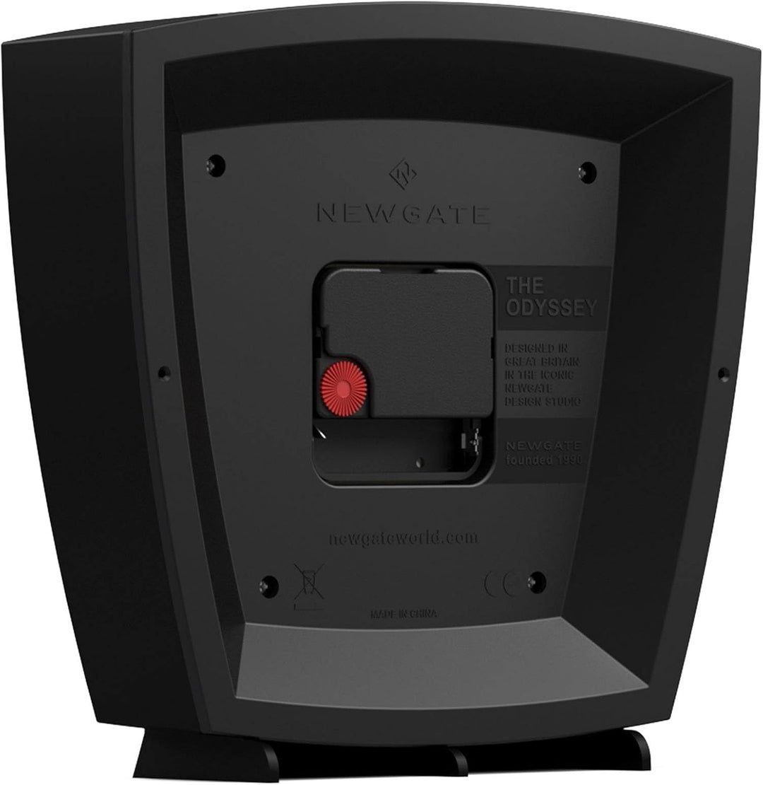 NEWGATE® Odyssey Schreibtisch Uhr | Retro Design | Schwarz | Moderner mid Century Stil für Schreibti