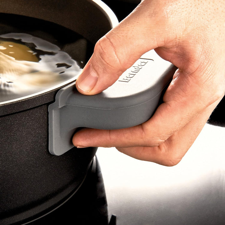 Berndes Thermogriffe aus Silikon, 2 Stück, Hitzeschutz, grau, 002009, 20 x 10,5 x 5 cm