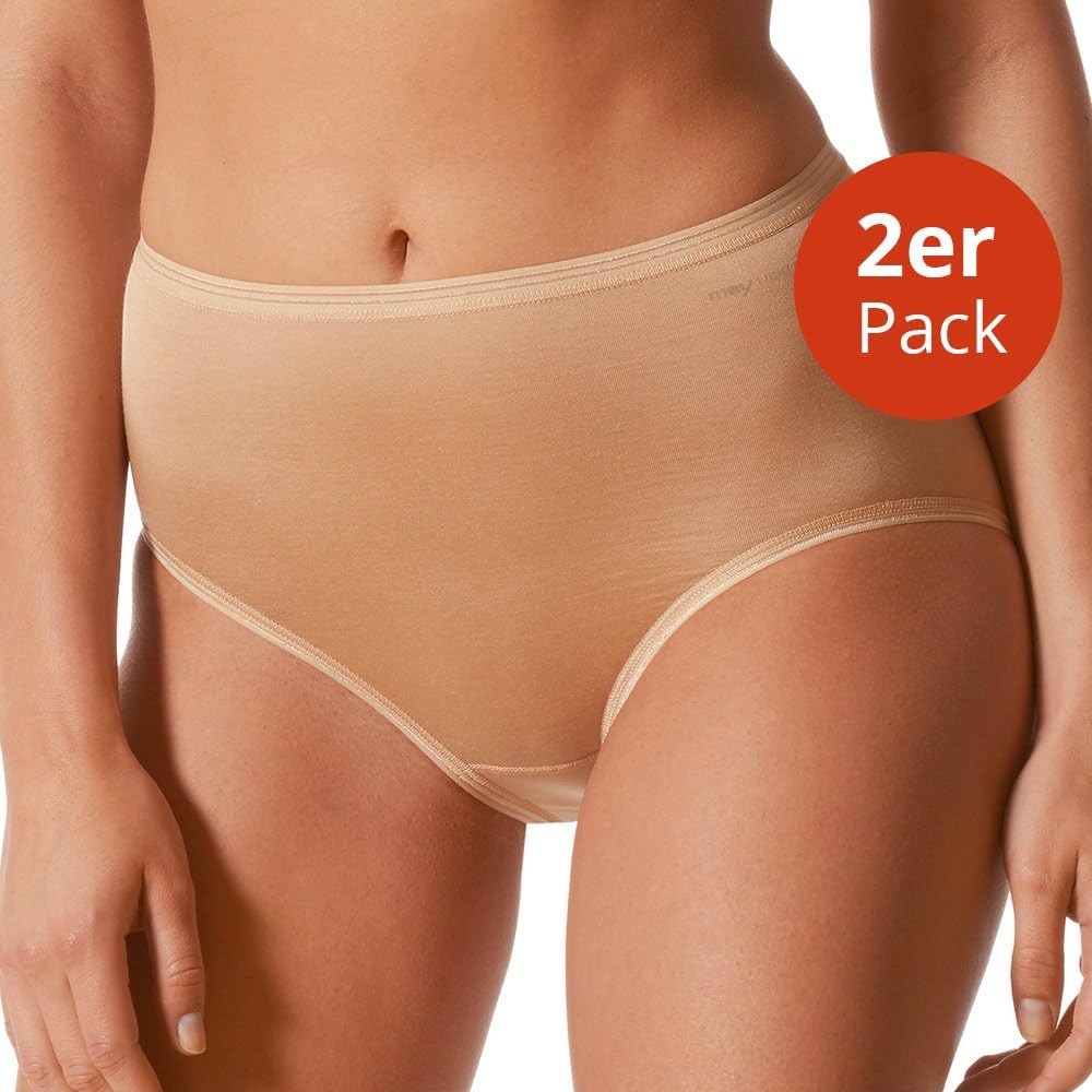 Mey 2er Pack Damen Taillen-Pants Lights Basic - 89203 - Soft Skin - Grösse 40 - Damenslips ohne Seit