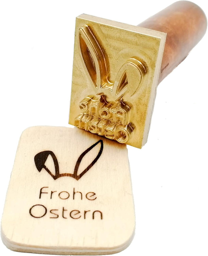 Brandstempel mit dem Motiv Frohe Ostern Austauschplatte für 300W Brennkolben nur Brennplatte, nur Br