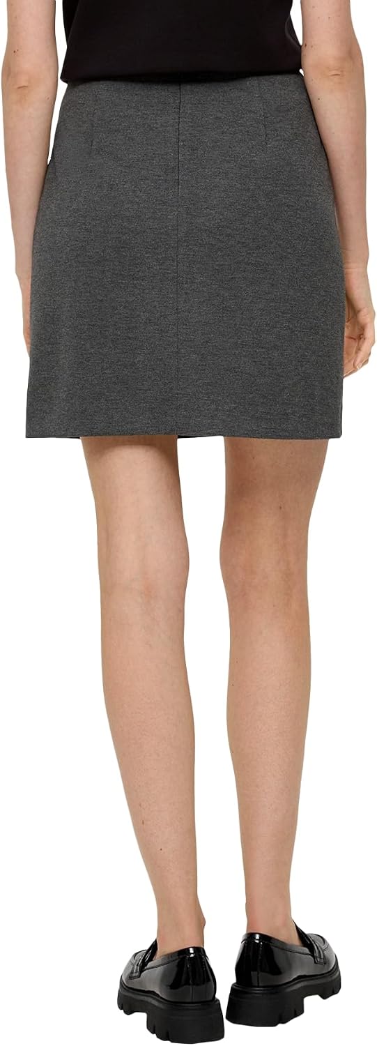 A-Linien-Rock aus Viskosemix 38 Dunkelgrau, 38 Dunkelgrau