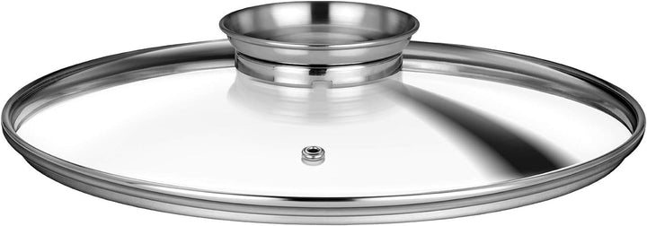 Smile MGK-18 6 Piece Cast Aluminium Induction Cookware Set with 3 Saucepans, Tempered Glass Lid, Non