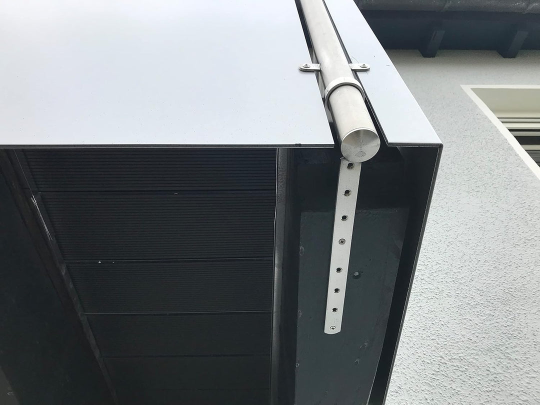 Edelstahl Pfostenhalter Geländer - Wandanker für 42,4mm Edelstahl-Rohr mm Verstellbare Wandhalterung