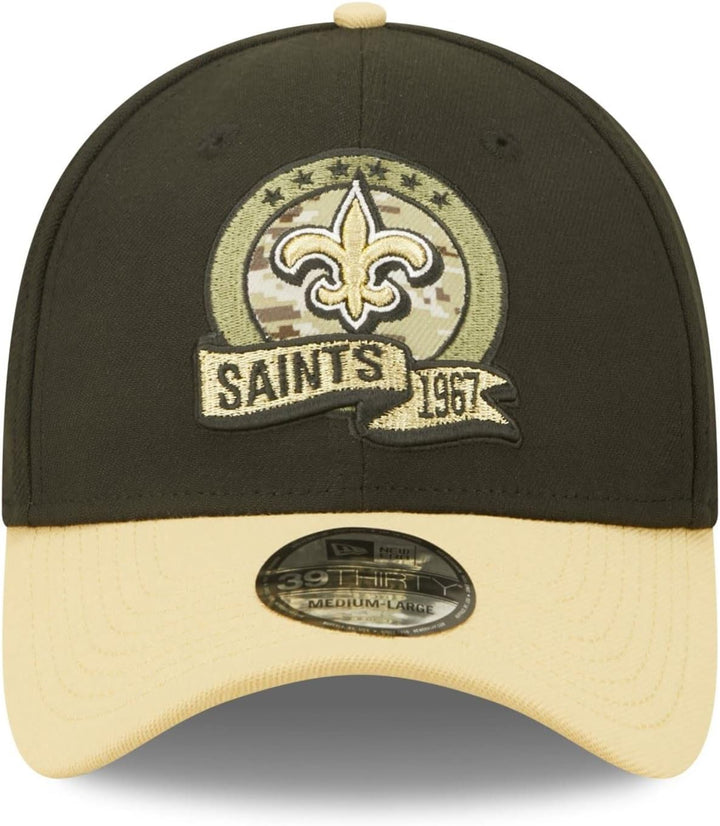 New Era Salute to Service 2022 Basecap 39Thirty NFL Fanartikel American Football Kappe schwarz S-M 3