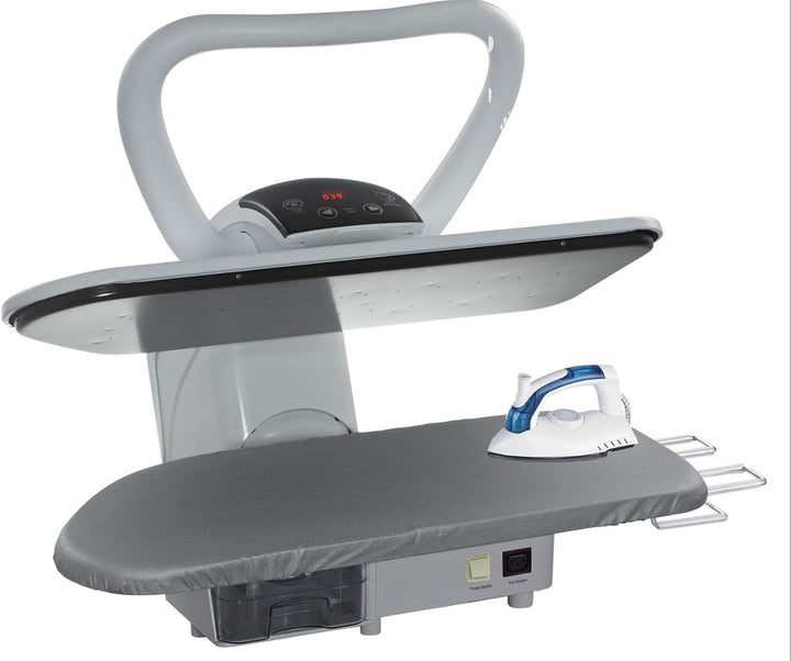 Speedypress Dampfpresse 71HD weiss, robust, professionell, 68 cm, mit Ständer (+ kostenloser Bügelau