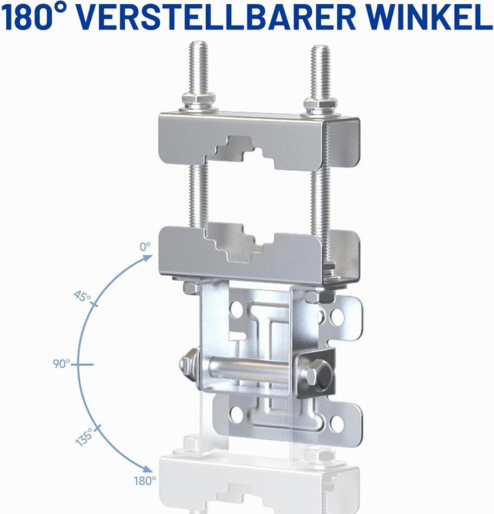 Bingfu Verstellbare Antennen Masthalterung Halterungen zur Wand Mastklemme Anti Rost Hardware Zubehö