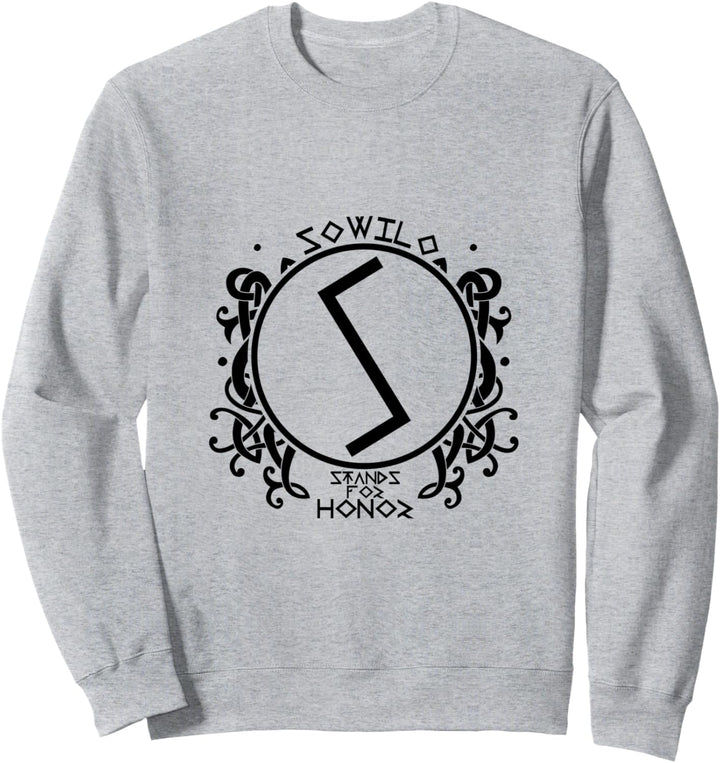 SOWILO Ehre Nordische Rune Keltisches Symbol Wikinger Rune Sweatshirt
