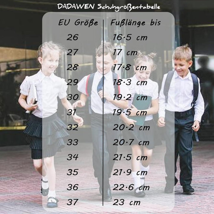 DADAWEN Anzugschuhe für Kinder Jungen Klettverschluss Halbschuhe Schule Uniformschuhe 29 EU Braun, 2
