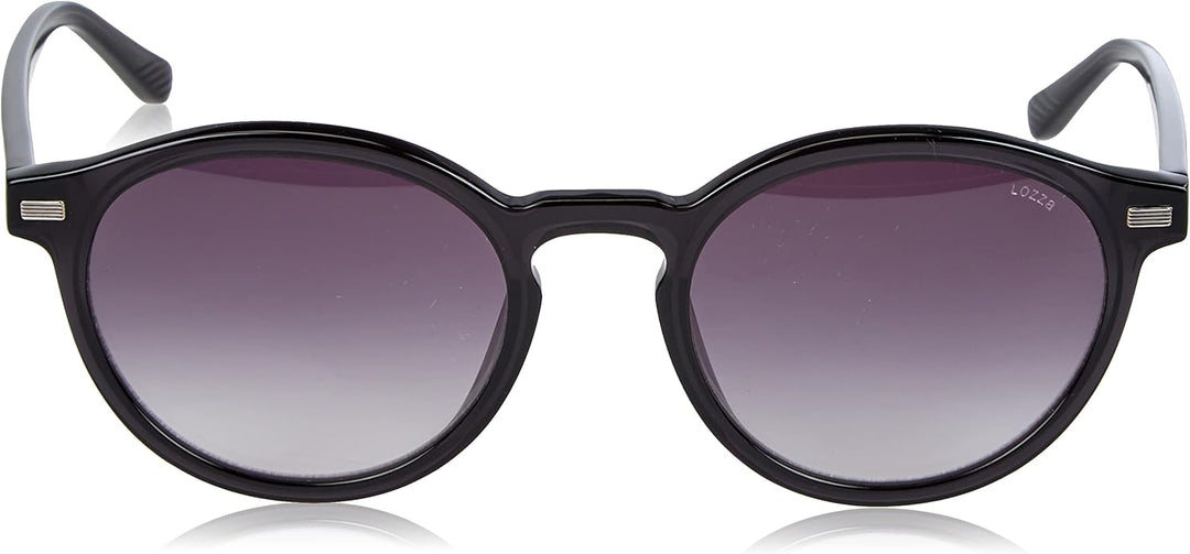 Lozza SL4289 Brille, transparent, Dunkelgrau, 52 Unisex, Erwachsene, Glänzend, transparent, Dunkelgr