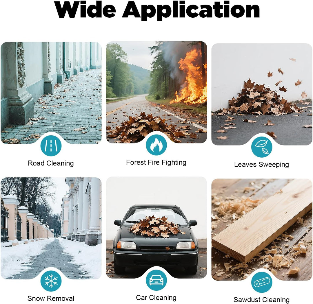 75.6cc 4-Takt Benzin Rücken Laubbläser mit 1.9L Tank, 7000 U/min | 2600W Benzin Laubbläser mit Luftf