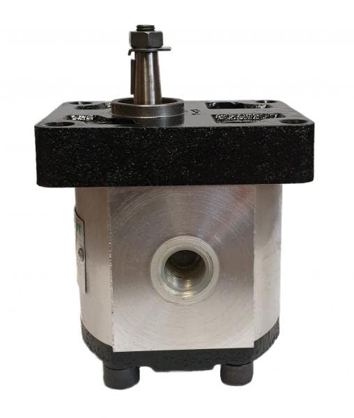 HYDROMOT Hydraulikpumpe, Zahnradpumpe, BG 1, europ. Flansch, Gewindeanschluss, kon. Welle 1:8, Schlu