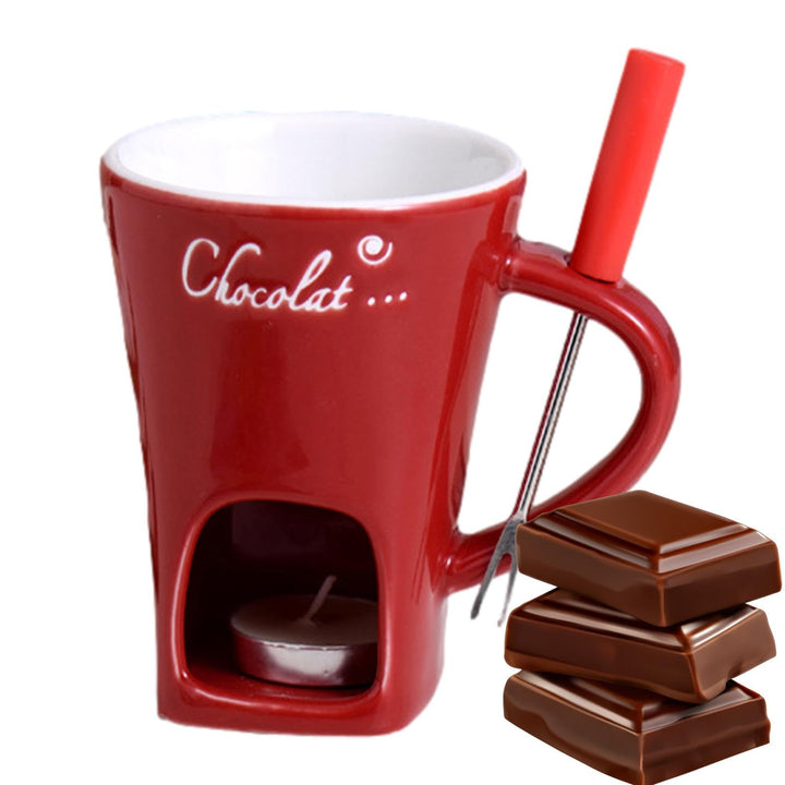Chocolate Fondue Tasse, Schokofondue Tasse, Butterwärmer-Set, Schokoladenfondue-Becher-Set, 130 Ml K