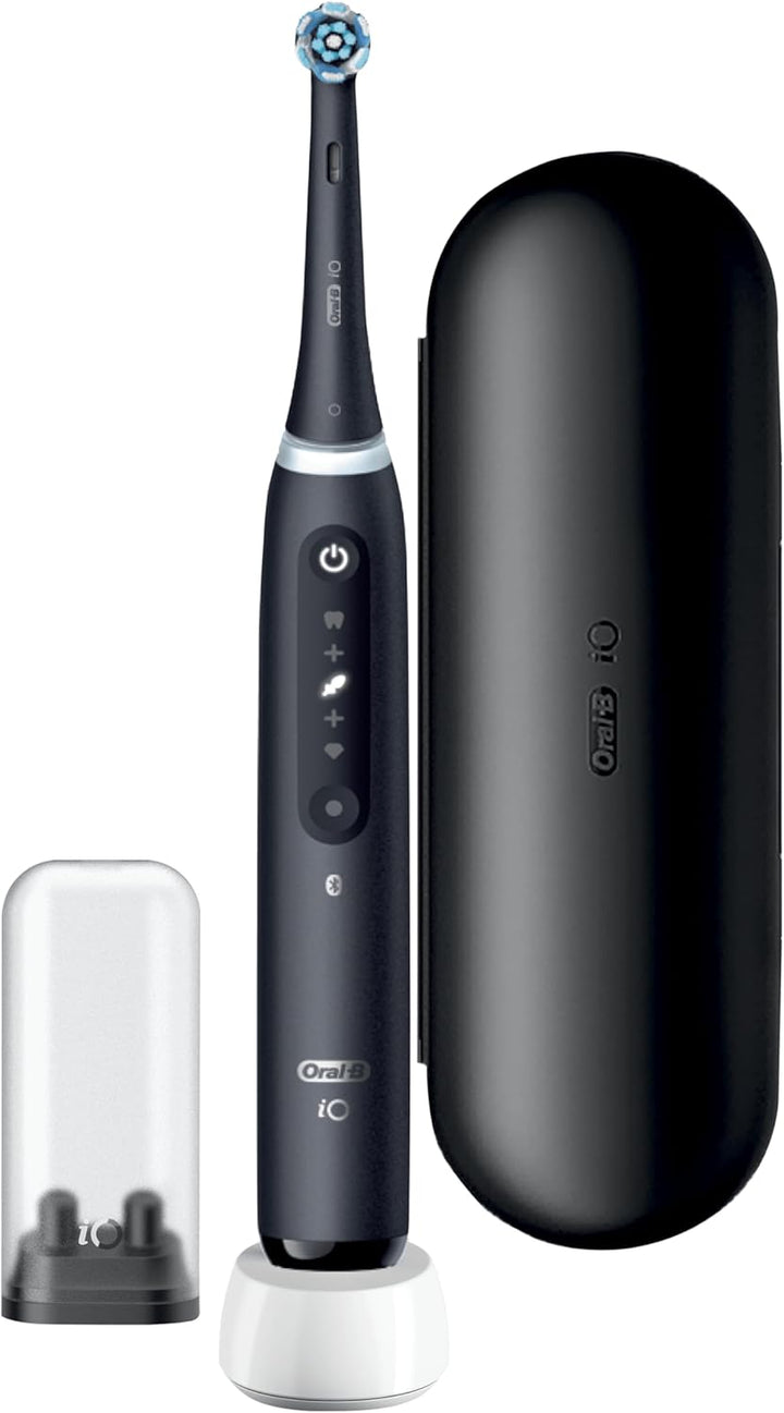 Oral-B iO 5N Elektrische Zahnbürste, Schwarz, Bluetooth, 1 Bürste, 1 Reiseetui iO5 Schwarz, iO5 Schw