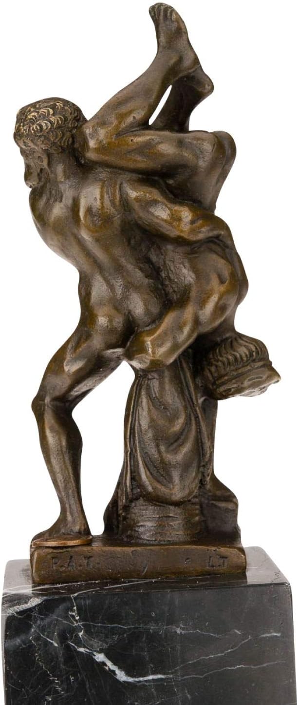 aubaho Bronzeskulptur Herkules Hercules Diomedes Bronze Skulptur 34cm Sculpture