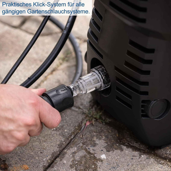 Scheppach Hochdruckreiniger HPC1400 mit Aluminiumpumpe & Quick-Connect-System | 1400W Motorleistung