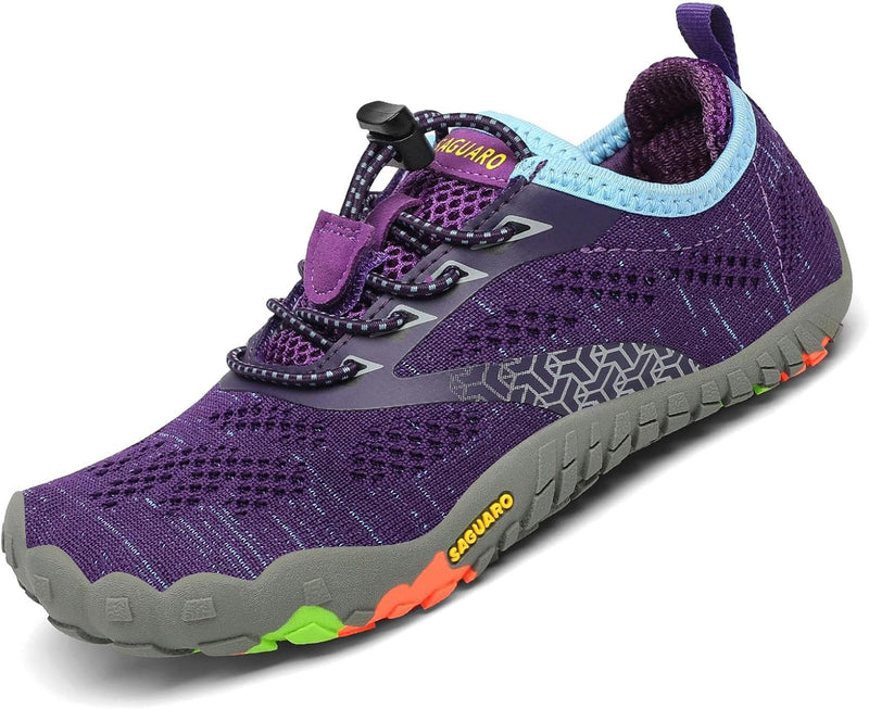 SAGUARO Kinder Barfussschuhe Schnell Trocknend Badeschuhe,24-36 EU 31 EU Violett, 31 EU Violett