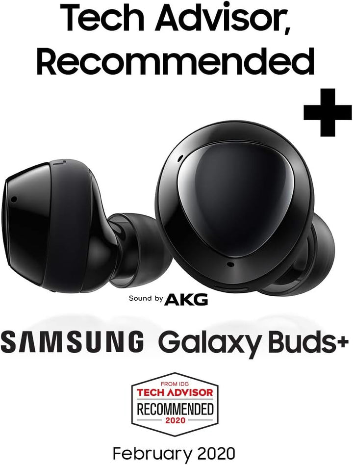 Samsung Galaxy Buds +, Kabellose Kopfhörer, 3 Mikrophone, Sound by AKG, ausdauernder Akku, 2-Wege-La